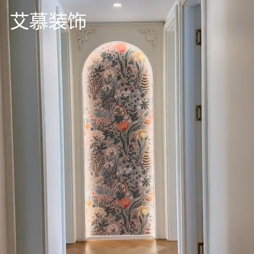 玄关平纹油画布法式定制壁画画芯