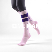MEIKAN女高筒袜专业瑜伽袜速干透气跳绳跑步带微压袜运动舞蹈袜子