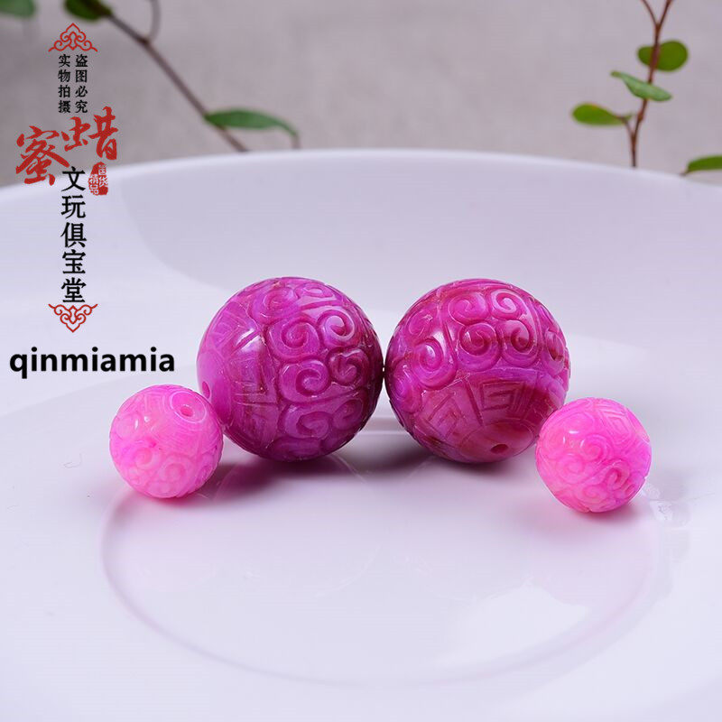 南非皇家紫樱花粉舒俱来手串散珠