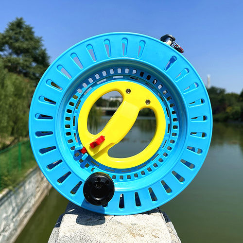 新款大轴承ABS风筝轮盘钓鱼手摇轮船钓海钓轮手摇收线轮结实耐用