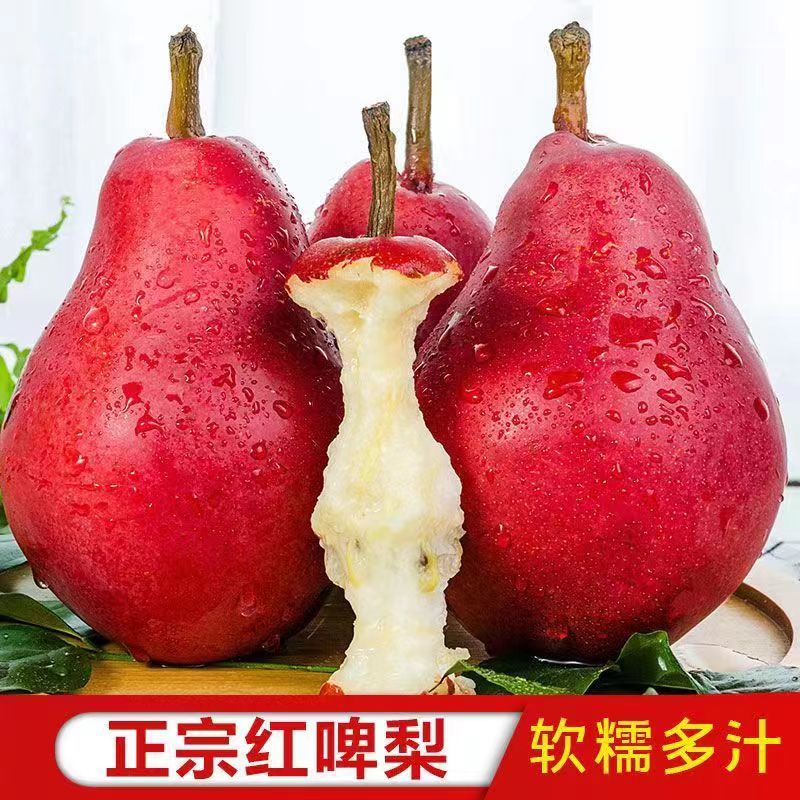 红啤梨新鲜水果当季整箱红皮梨红脾梨香软糯梨子时令3-5斤包邮