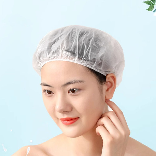 可降解一次性浴帽子女防水洗澡加厚发帽专用发膜帽家用保鲜膜头套