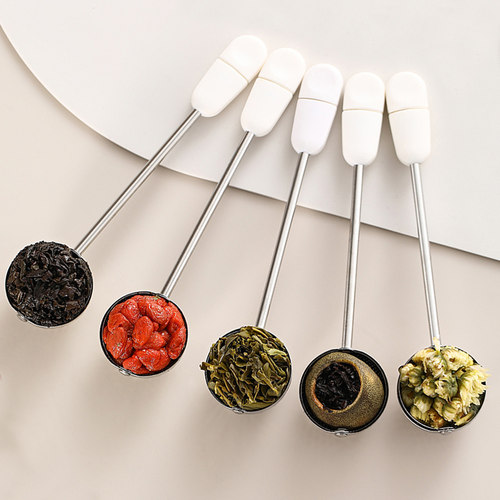 出口日本304不锈钢旋转泡茶器茶滤撒粉器调料球茶漏过滤器家用