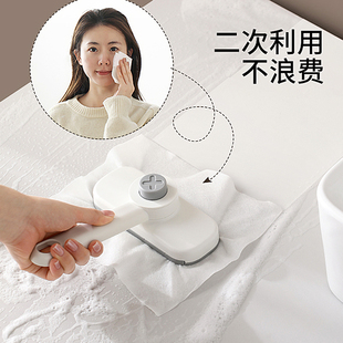 一次性洗脸巾专用拖把迷你免洗湿巾家用桌面懒人多功能小拖把夹布