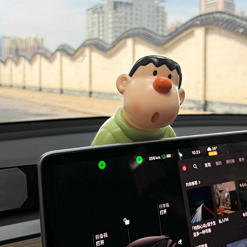 可爱胖虎车载摆件中控台装饰