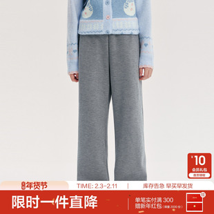 笛莎官方旗舰童装女童加绒运动裤冬季新款女孩儿童时尚保暖休闲裤