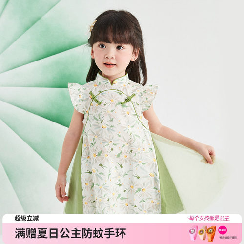 笛莎官方旗舰店女童连衣裙