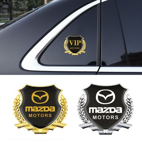 适用于马自达EZ-60CX-3050阿特兹汽车麦穗侧标贴金属车身改装装饰