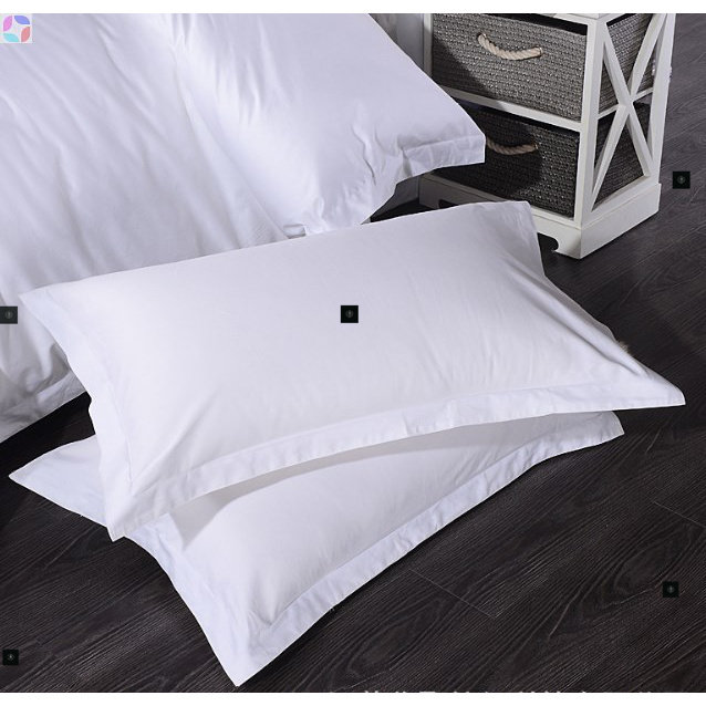 1pcs Bedding white cotton / polyester Pillowcase Pillow case