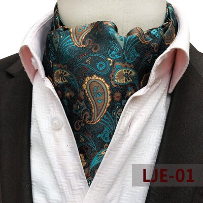 2018Tie Fashion Men Scarves/Cravat Ascot Ties Gentlemen