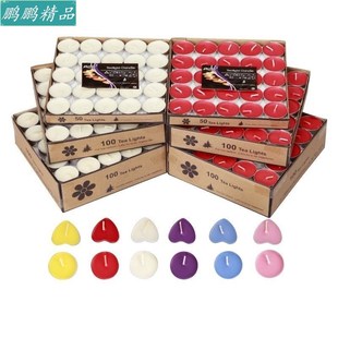 Red candle white green scented tea candle 100 small candles