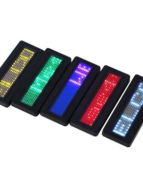LED Programmable Scrolling Name Message Badge Tag Digital