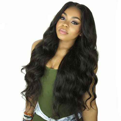 Brazilian human hair wigs long wavy wigs for black women