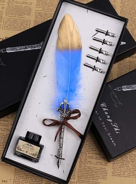 Vintage European quill pen harry potter dip pen teacher frie