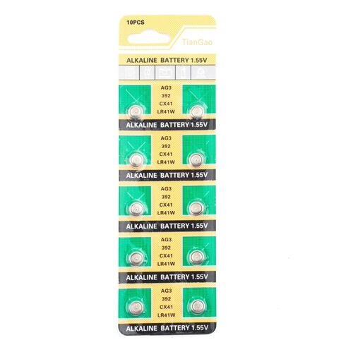 Cell Button Watch Battery 10X AG3 LR41 LR736 392 392A SR41SW