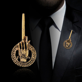 权力 游戏GAME 流行冰与火之歌 THRONE 国王之手古青铜胸针