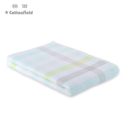 纯棉加大纱布吸水双面浴巾柔软