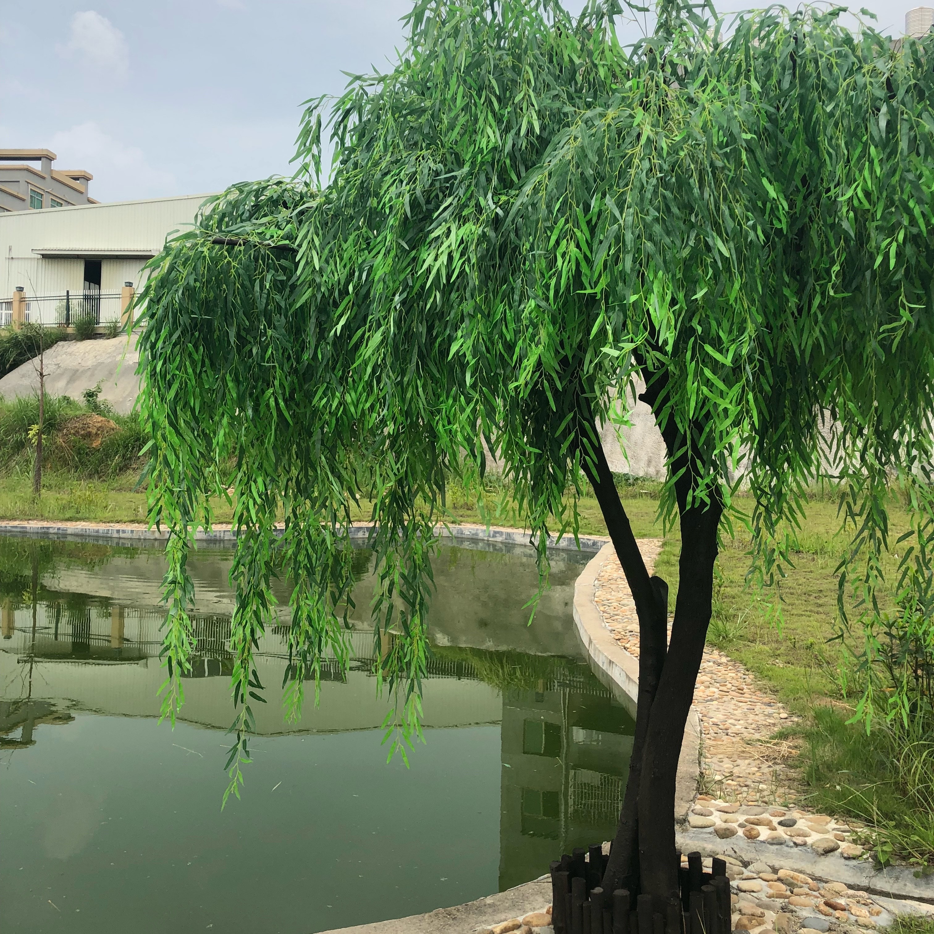假柳树包邮仿真柳树条剧本杀造型树装饰假树假柳树枝橱窗道具绿柳