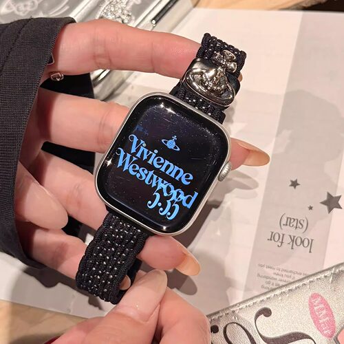 宽版西太后编织表带适用于苹果Apple表带iwatch10/98765432SE表带