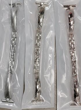 适用applewatch987苹果手表腕带654SE气质星光色简约手镯金属表带