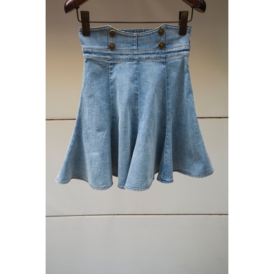 专柜正品春夏时尚褶皱WJWCBA38周末水洗牛仔裙1380元