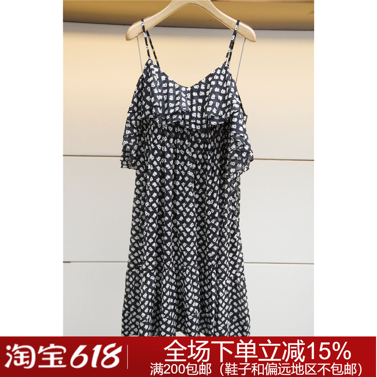 专柜正品春夏时尚淑女吊带O123803B卓雅连衣裙4380元