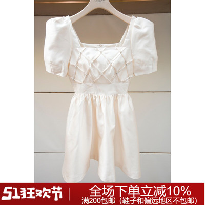专柜正品春夏时尚U领WCRDAA36卡洛琳连衣裙1780元