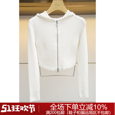 专柜正品秋冬时尚连帽O161401D卓雅针织衫2680元