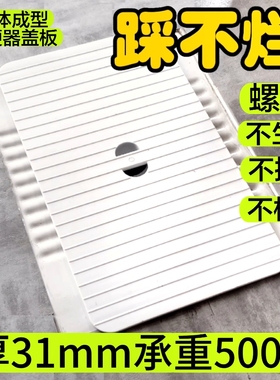 不掉脚蹲便器盖板不生锈结实耐用防滑防堵蹲厕通用一体成型