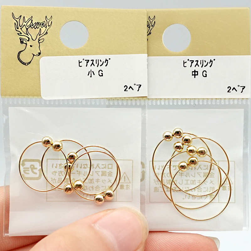无耳洞耳圈款耳夹日本贵和手工饰品diy材料配件耳饰合金镀金银色