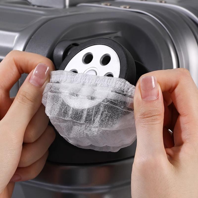 行李箱轮子保护套座椅万向轮脚套一次性防脏收纳防尘罩网吧耳机罩