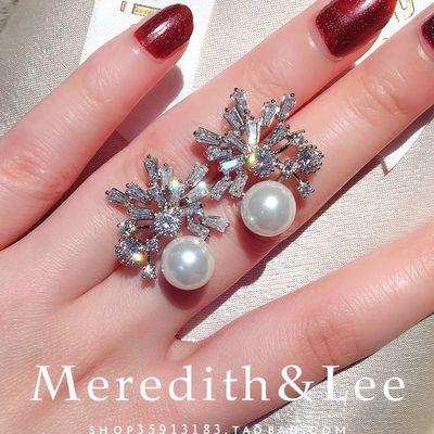 轻奢日常锆石烟花耳钉