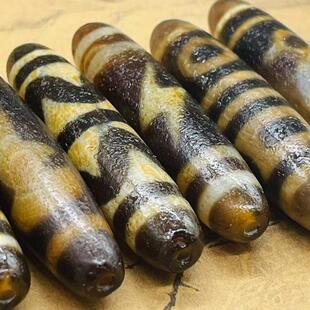 保真品西藏做旧天然玛瑙老天珠二五九眼包浆吊坠项坠男女颈坠配饰