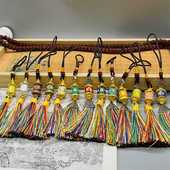 西藏特色民族风挂件吉祥挂饰多色六字真言配饰品包包车挂吊坠流苏