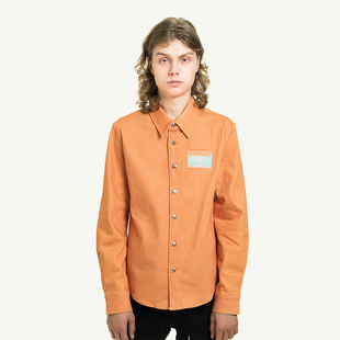 牛仔夹克印花衬衫 SCND Calvin Brain 非rafsimons AW18