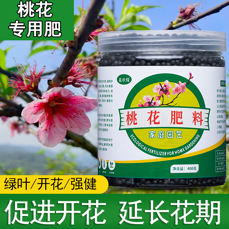 桃花树肥料促进开花花大艳丽