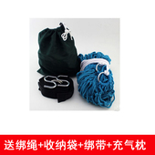 户外室内吊床尼龙绳网状双人带木棒棉线单人帆布加粗棉绳网兜吊床