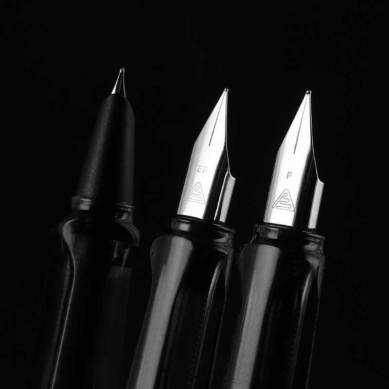 【三支装】烂笔头钢笔8037小学生用换墨囊吸墨两用特细ef