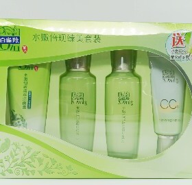 百雀羚水嫩倍现臻美套装护肤保湿补水滋养清爽不油腻提亮抗皱淡纹