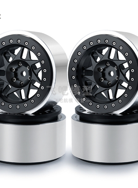 攀爬车 2.9寸铝合金 金属轮毂 夹胎免粘 模型1/6 AXAIL SCX6 飞吧