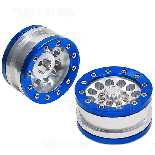 1.9寸金属仿真攀爬车轮毂D90/AX10/CC01/SCX10/F350适用 飞吧轮毂