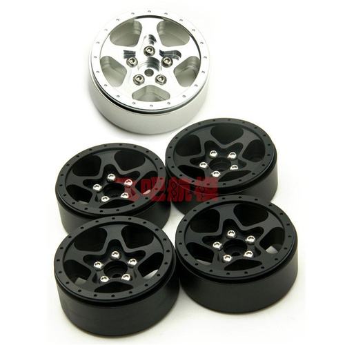 1.9寸金属轮毂 攀爬金属锁胎轮毂 AXIAL SCX10 CC01 D90通用 飞吧