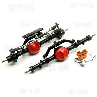 1/10攀爬  D90路虎 直桥 仿真金属差速前后车桥无差速器功能