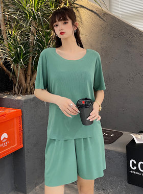 大码300斤冰丝薄款短裤胖妹妹
