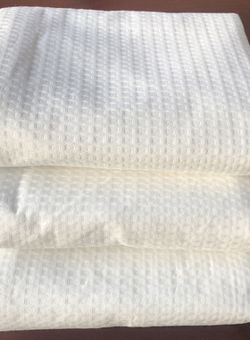 出口剩下面料蜂巢床单纯棉华夫格全棉睡单210*230cm特价清仓处理