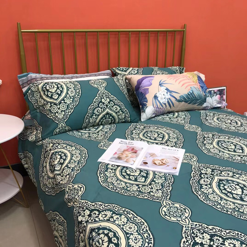 处理库存60支纯棉缎纹床单