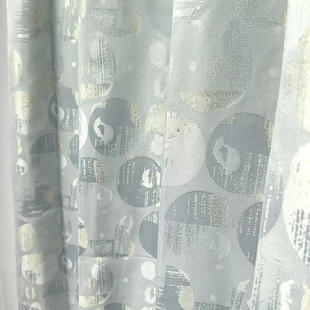 外贸出口提花挂钩半遮光窗帘卧室客厅阳台成品窗帘特价 少量现货