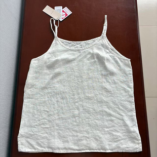 日单！外贸100%汉麻吊带巨凉爽吸汗透气休闲百搭纯大麻背心可外穿