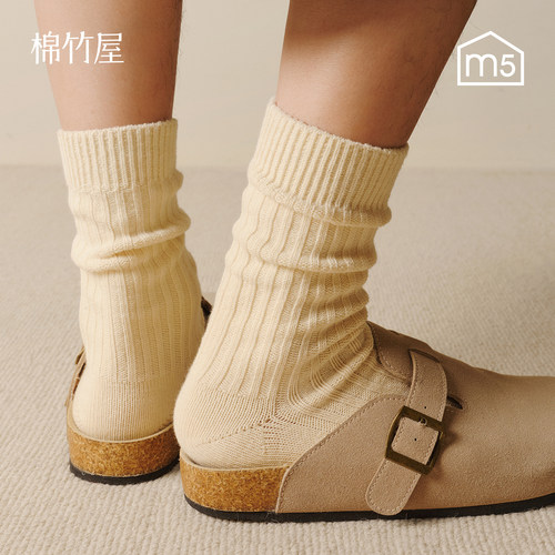 男士春秋纯棉中筒袜抗菌防臭复古