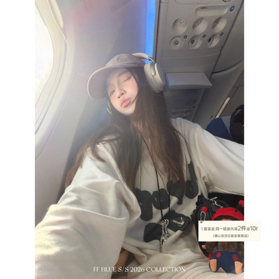 FFBLUE28棉爱心数码印花T恤